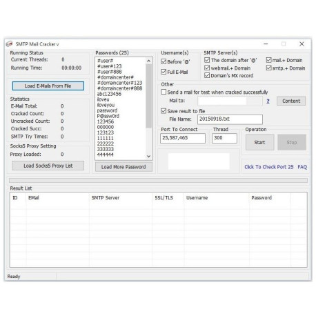 BULLETPROOF RDP ADMIN + SMTP Cracker v1.7.5 ( Unlimited License )